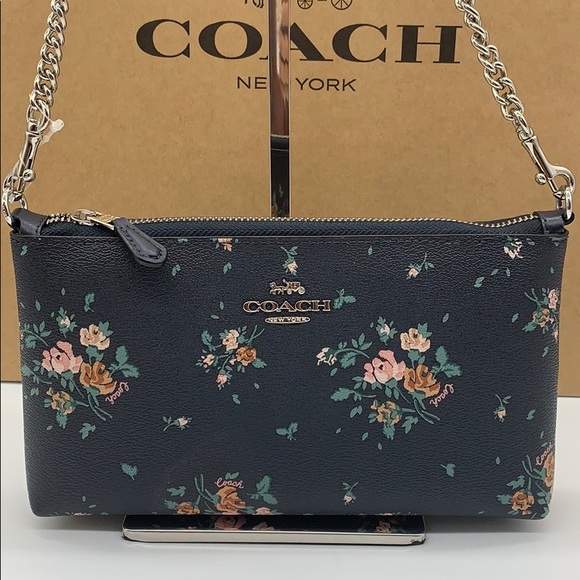 Coach Bags Coach Zip Top Crossbody With Rose Bouquet Print Poshmark